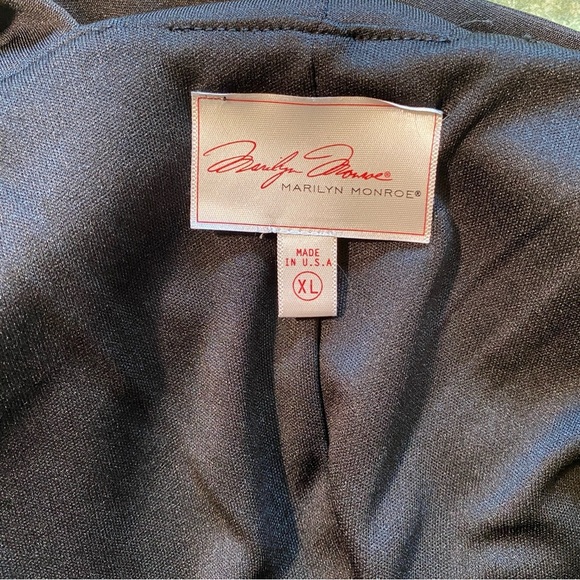 Marilyn Monroe Mini Black Dress Size XL Strappy Mini Dress USA Evening Sleeveles - Picture 6 of 10